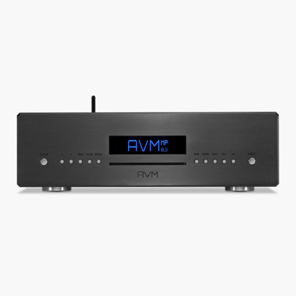 AVM Ovation MP 8.3 in Black, Frontansicht