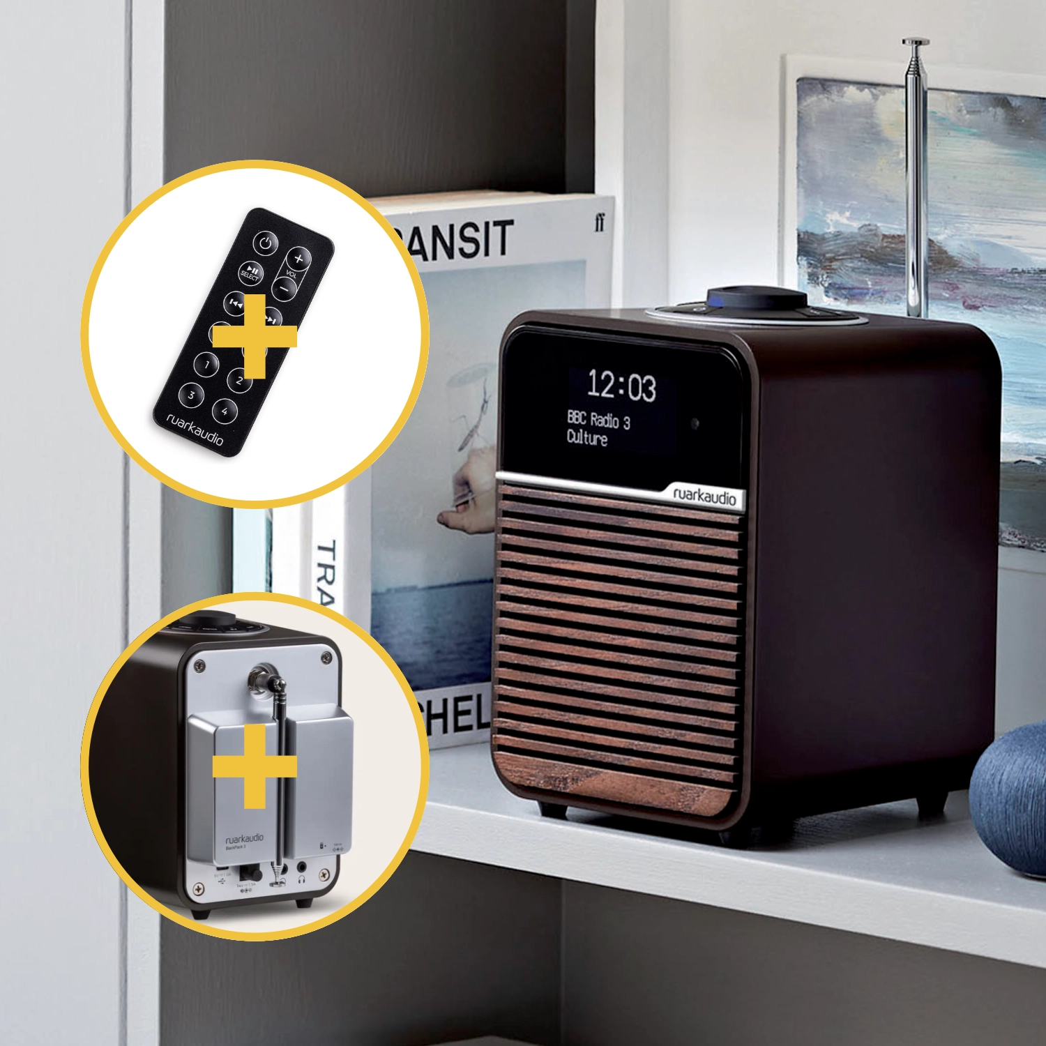 Set Ruark 1 Fernbiedienung und Akku.webp